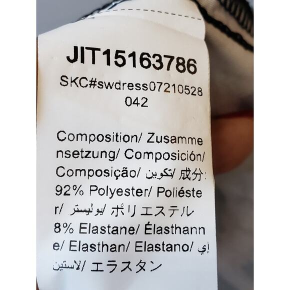 SHEIN Long Maxi Dress Womens Size 2 Black & Beige Leopard Plunge Neck Sleeveless - Picture 12 of 16